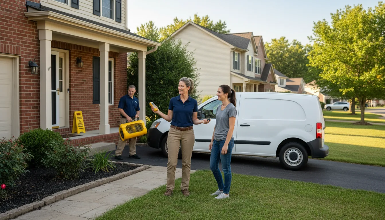 Residential water damage restoration in Sumner, NE